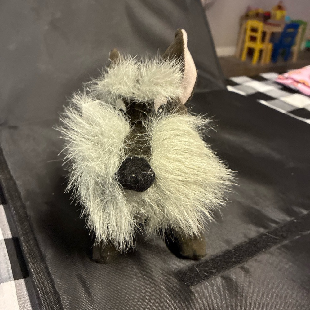 Disney Stuffed Animal with Gray and Black Fur